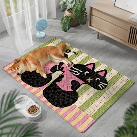 Tapis rafraîchissant pour animaux de compagnie 45x60cm-Vert (1/5)