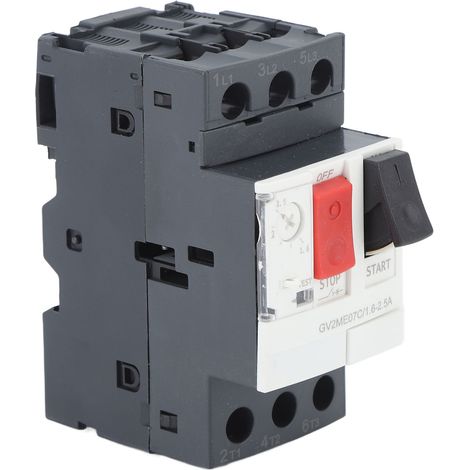 Disjoncteur de protection contre les surcharges et les courts-circuits pour moteur, interrupteur de protection de démarreur de moteur AC690V GV2 ME07C 1,6-2,5A (1/5)