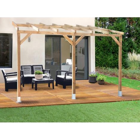 Tetto Couv'Terrasse® in Legno 3x4,9m - senza tetto (1/5)