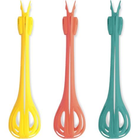 3-teiliges multifunktionales Eierkocher-Set – 2-in-1-Küchenzange, manueller Eierkocher, Brotzange, ideal zum Backen, Salatmixer und als Küchenhelfer – Haushaltsküchenutensilien (1/5)