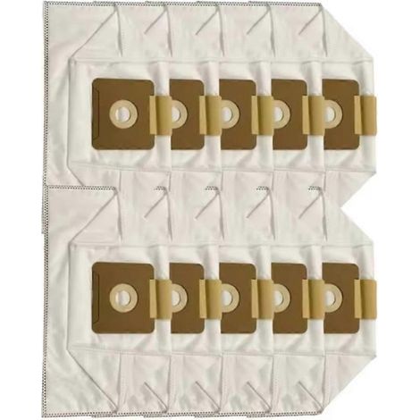 Sacs à poussière pour aspirateur Karcher VC2 - Pièces de rechange - Sacs à poussière non tissés - Lot de 10 (1/5)