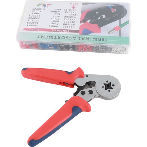 Kit d'outils de sertissage de viroles chromées AWG 23-7, pince à sertir auto-ajustable (1/5)