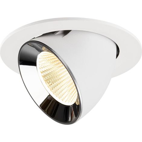 Spot encastré Numinos Gimble L blanc/chrome 3000K - 40 deg - 1009735
