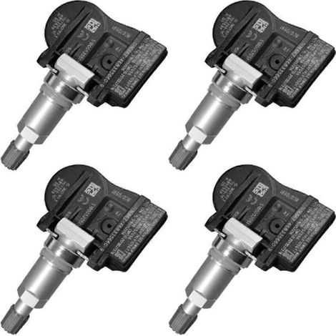 Lot de 4 capteurs TPMS 433 MHz pour Renault Megane, Fluence et Latitude (voir photo).