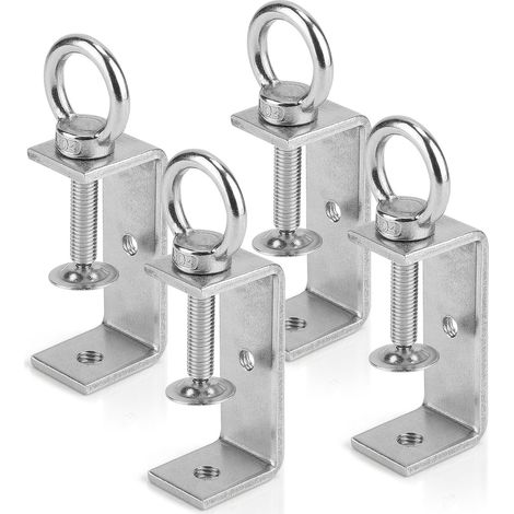 Lot de 4 pinces en C de 24-70 mm en acier inoxydable - Pince à vis - Pince de fixation pour le travail du bois, le soudage, la menuiserie, les ouvertures de mâchoire réglables (1/5)