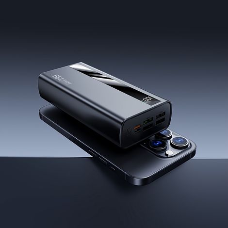 Batterie Externe 60000mAh – Charge Rapide 66W, Écran LCD. Multi-Sorties. Modèle (Noir). (1/5)