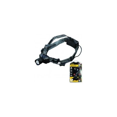 Torcia frontale 'Focus Control' Caratteristiche LED Bianco 3W - 150 Lumen alimentazione 3 pile LR3 / AAA (fornite)