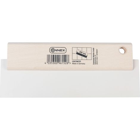 Connex Fugengummi 200 mm weiß Abriebfestes Gummiblatt weiß mit Holzrücken Fliesenwerkzeug