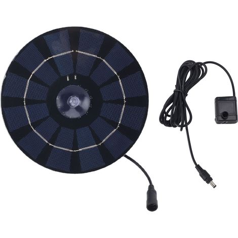 Toivize-Kit Panneau Solaire 10W - Pompe Fontaine DC18V - Silicium Monocristallin Rond pour Jardin Bassin (1/5)
