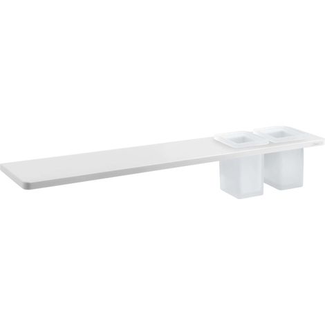 Sapho Abeline - Mensola con bicchieri, 60 cm, bianco opaco AE602-0101-01 (1/3)