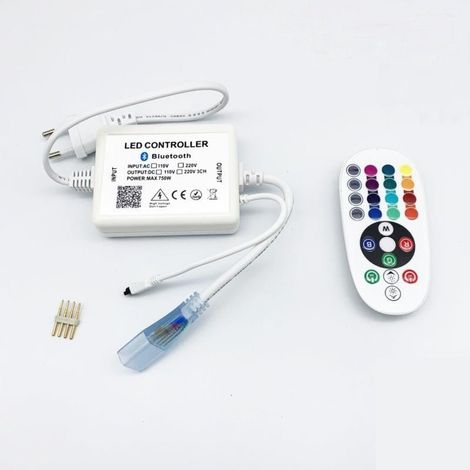 Contrôleur RGB Bluetooth & Alimentation pour Ruban LED 220V RGB - SILUMEN