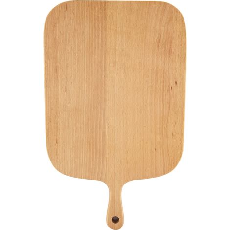 Planche à Pizza - Bois de Hêtre - 40 x 24 cm - Poignée Intégrée - Pour Service de Pizza et Steak - 1 Pièce (1/5)