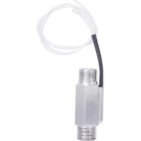 FS-03 Durchflussschalter, Edelstahl 304, doppeltes 1/2 NPT-Außengewinde, für Flüssigkeiten und Öle (1/4)