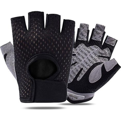 Gants de sport demi-doigts pour musculation, entraînement en salle, fitness et haltérophilie, antidérapants (1/5)