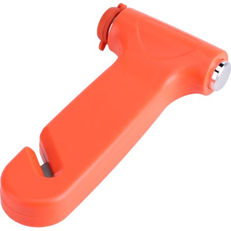 Marteleur de Sécurité Orange 13 cm Marteau de Découpe de Ceinture ABS Steel avec Marteau Double [Équipement de Sécurité Automobile] (1/5)