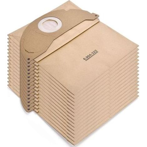 15 Sacs Aspirateur pour Karcher WD2 MV2 6.904-322.0 WD 2.200 WD2250 A2004 A2054 A2099 Sacs Filtre Papier de Rechange pour Aspirateur Wet & Dry, Sac pour Karcher WD2 Premium Accessoires H312 (1/5)