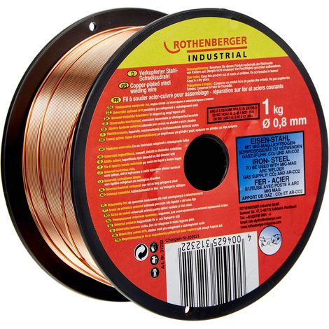 ROTHENBERGER Industrial filo per saldatura a gas protettivo 0,8 mm / 1 kg - 31232