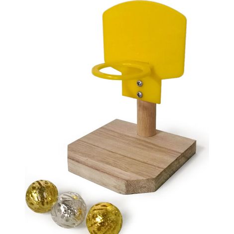 Jouet de basket-ball pour oiseaux, jouet de recherche de nourriture