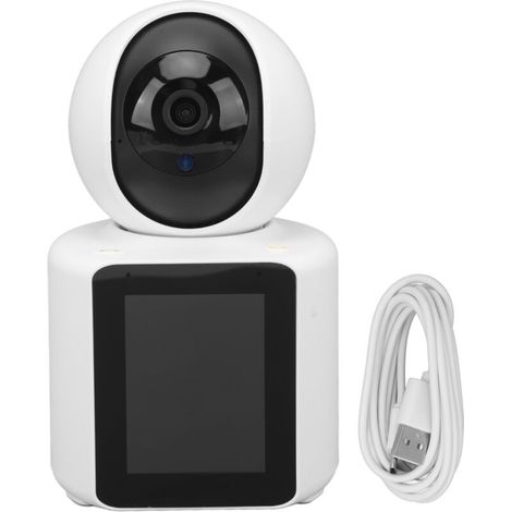 Smart Security Camera Night Vision Motion Detection 2-Way Video One Touch Control 2.8-inch IPS Screen Dual Microphone Baby Monitor for Home Indoor (1/5)