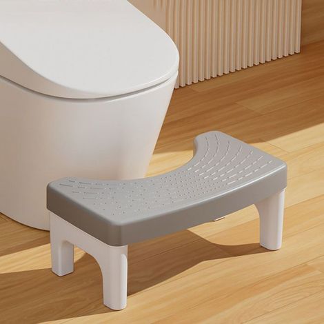 Tabouret De Toilette - PP - Pour Posture Accroupie - Convient Adultes Et Enfants - 380 X 220 X 170 Mm - 1 Pièce (1/5)