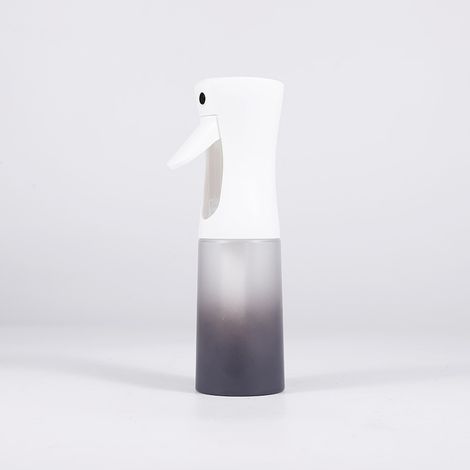 Flacon pulvérisateur manuel à brume continue de 300 ml avec dégradé blanc à gris, flacon pulvérisateur à pression réutilisable pour l'hydratation du visage, les soins capillaires, les plantes et le ne (1/5)