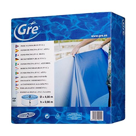 Liner Gre diametro 350 cm - h 90 cm azzurro - colgante sp. 30/100