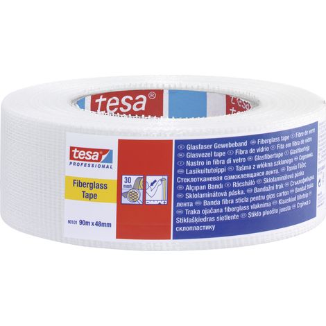 tesa 60101-00002-00 Gewebeklebeband tesa® Professional Weiß (L x B) 90 m x 48 mm 1 St. (1/4)