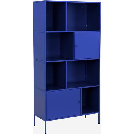 Credenza industriale in metallo con 8 scomparti