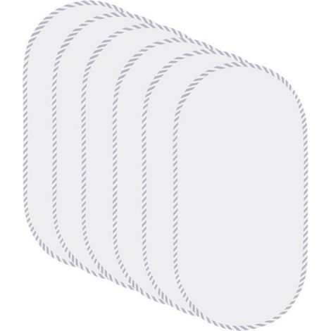 Lot de 6 Protège-matelas imperméables, matelassés hypoallergéniques doux lavables machine pour bébé (1/5)