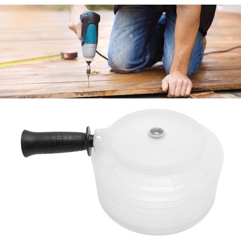 Bowl à poussière de scie de 160 mm avec poignée, collecteur de poussière de perceuse collecteur de couvercle à poussière évolutif pour la coupe du plafond (1/5)