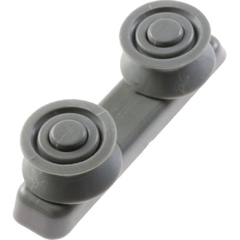 Ersatzteil - Original-Schienenhalter - - WHIRLPOOL, CANDY, CURTISS, PROLINE, CONTINENTAL EDISON, OCEANIC, FAR, GENERISS, TECNOLEC, LAZER, XPER, LADEN, URANIA, VALBERG, ROSIERES, GORENJE, IGNIS, HOOVE