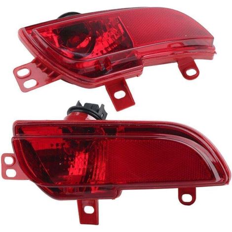 Feu antibrouillard arrière gauche 6350HA – coque rouge de remplacement pour Peugeot 206+ (2009–2012) (1/4)