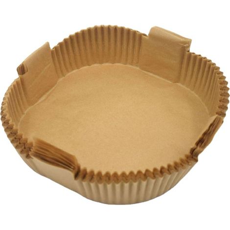 Einweg-Papiereinlagen für Heißluftfritteusen, 120 Stück, naturfarben, 20 cm (1/5)