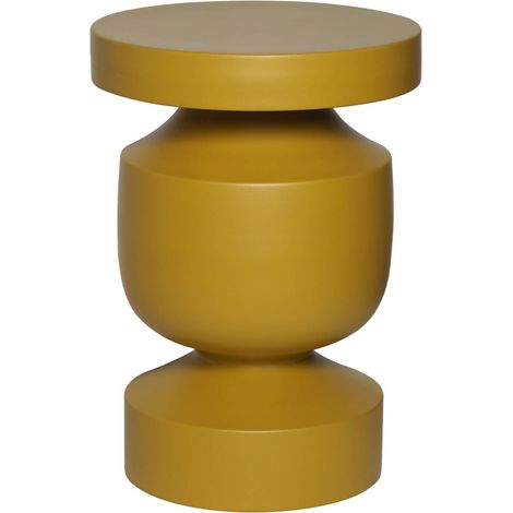 sweeek - Beistelltisch, Sofaende, Nachttisch aus Metall, Ø30,5 x H 43,5 cm