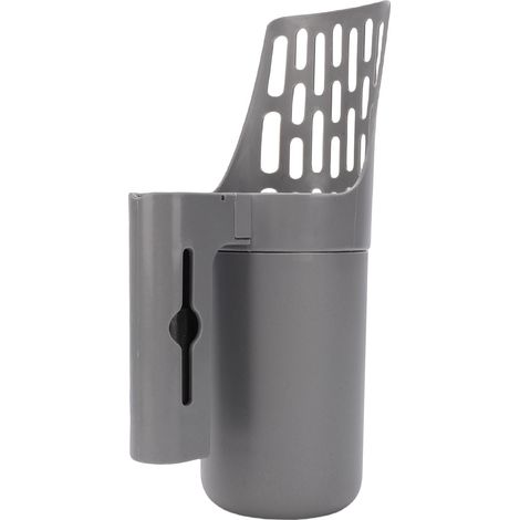 Pelle à litière pour chat avec support et poubelle ergonomique 2 en 1, grande capacité, pour bac à litière. (1/5)