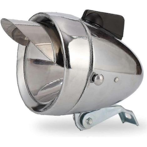 Retro Super Bright LED Bicycle Headlight Chrome Visor Bullet Light Waterproof Bicycle Accessories (1/5)