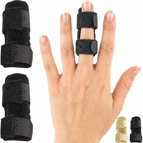Attelles pour doigts (paquet de 4) - Correcteur de doigt universel - Pour doigts amputés (1/5)