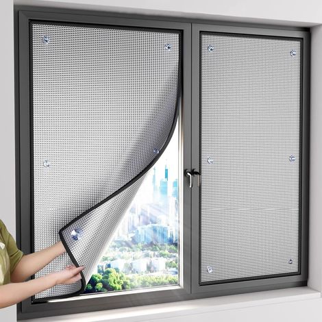 Kindfiber OÜ-Film Anti Chaleur & Isolation Thermique, Film Anti UV Solaire Fenetre, Aluminium avec Ventouses pour Fenêtres Domestiques,Vérandas(40x100 cm) (1/5)