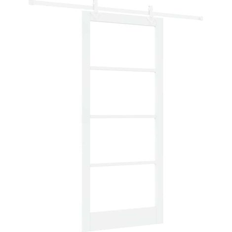 Maison Exclusive - Schiebetür Weiß 93 x 211 cm Massivholz Kiefer