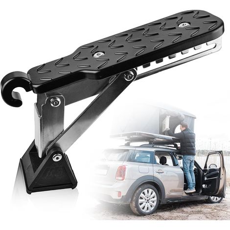 Pédale de Porte de Voiture, Marchepied de Porte de Voiture, Pédale Porte Voiture Pliable, Pédale De Crochet De Véhicule, Pédale Crochet Porte, Porte Sécurité Toit pour Voiture Camion Caravane SUV (1/5)