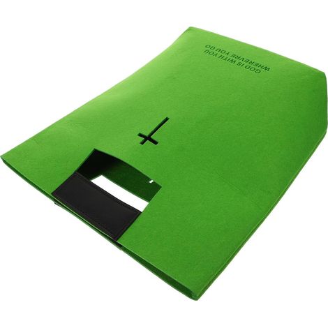 cabas INOOMP en feutre avec motif croix et grand espace de