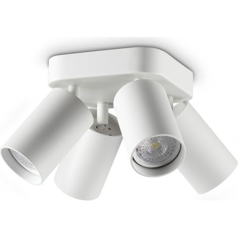 Ideal Lux DYNAMITE Spots encastrés au plafond, blancs, 4 x GU10