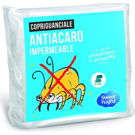 Sweet Night Noemie protège-oreiller impermeabile 100% cotone antiacaro poliuretano cotone bianco 65 x 65 cm