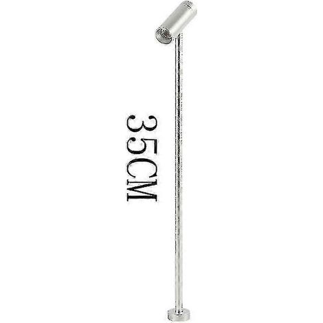 Lampe LED à intensité variable Jwl pour présentoir de bijoux, 20/30/35 cm, sur pied, pour magasin de téléphonie, lampe de bureau, rotative, 220 V.Silver 35CM4000K (1/4)