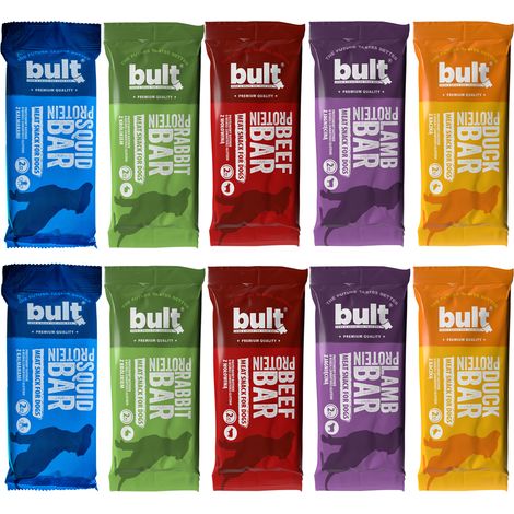 BULT BAR Hunde-Proteinriegel, verschiedene Geschmacksrichtungen, 10 x 75 g (1/5)