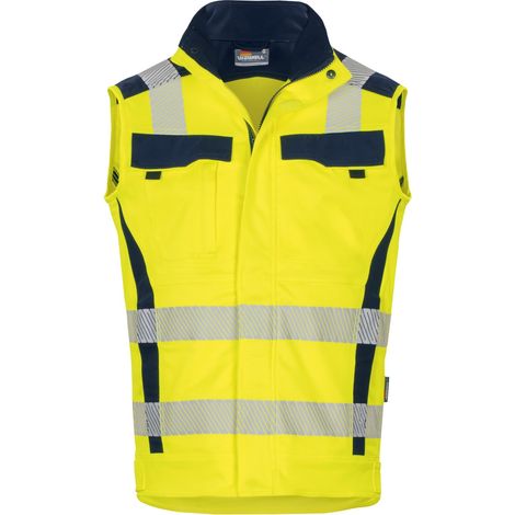 Vizwell Warn-Weste VWT189 Flex-HiVis 2XL leuchtgelb/marine