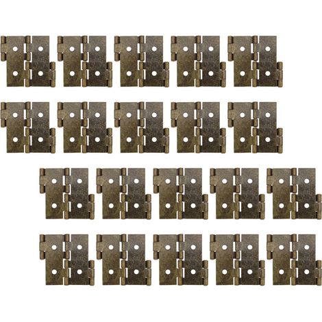Lot de 20 Charnières Pliables Vintage 54x47 Mm (1/5)