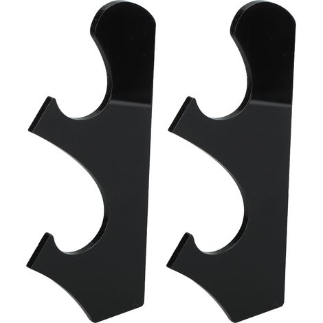 Lot de 2 supports muraux extensibles pour épées lumineuses, noir, fixation verticale (1/5)