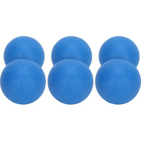 Lot de 3 balles de massage en forme de cacahuète pour le yoga, la relaxation musculaire et le fitness (bleues). (1/5)