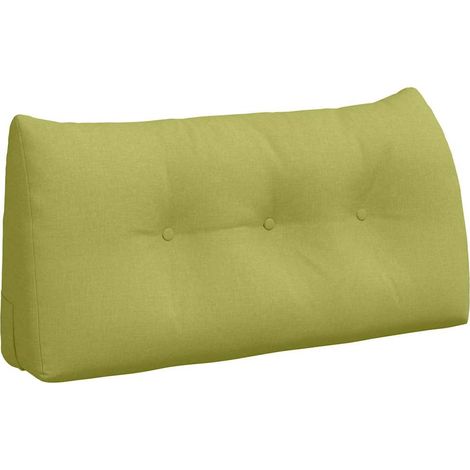 Cuscino per Schiena Verde chiaro 100 x 24 x 50 cm Tessuto vidaXL